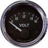 Cobra Voltmeter Electric Short Sweep 8-16 volt 52mm 12 volt Chrome